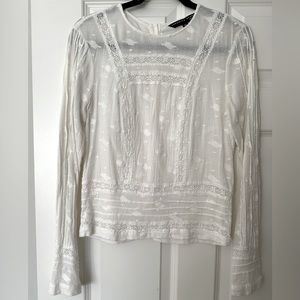 Veronica Beard cotton embroidered top